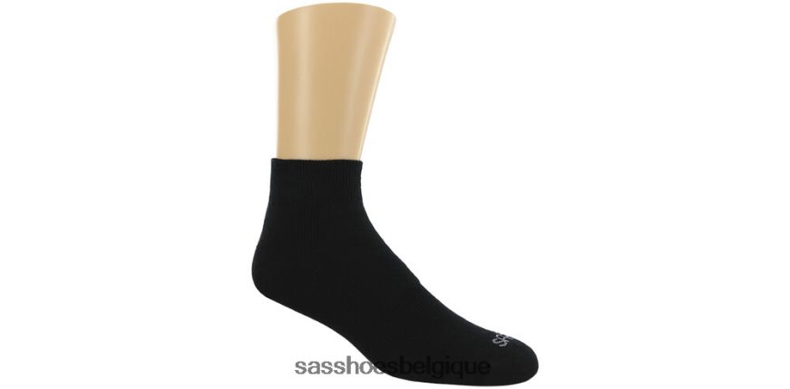 femmes confortable noir SAS marcheur qtr chaussettes VF6ZVJ495