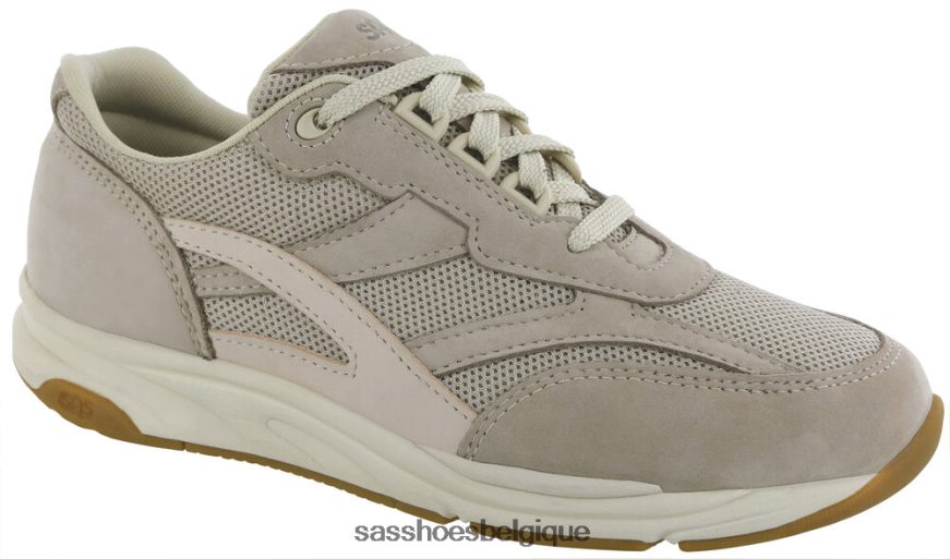 femmes énergique taupe/rose SAS baskets à lacets en mesh tour VF6ZVJ297
