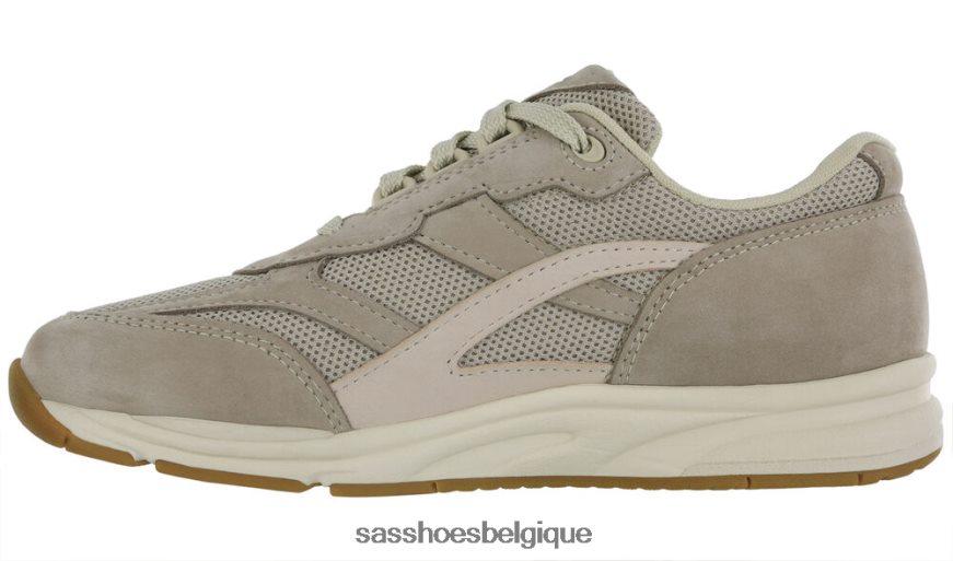 femmes énergique taupe/rose SAS baskets à lacets en mesh tour VF6ZVJ297