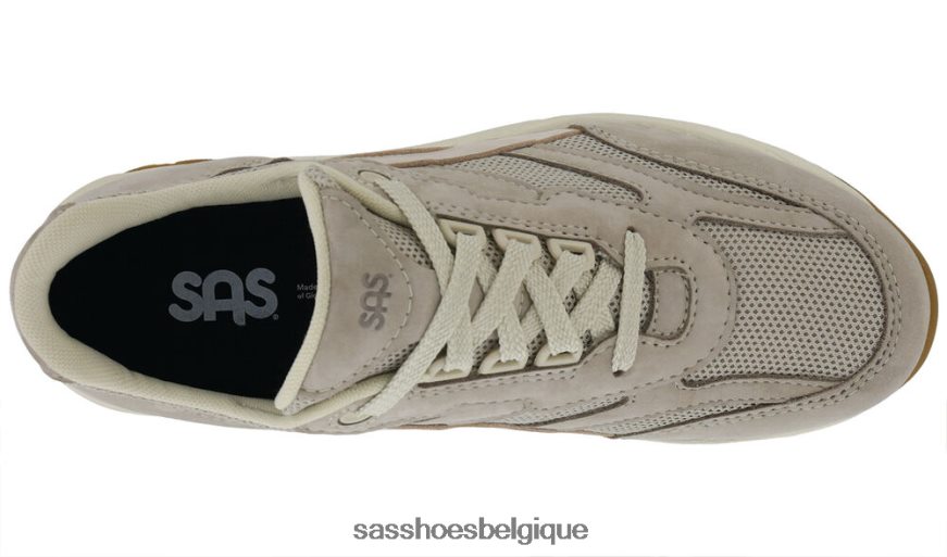 femmes énergique taupe/rose SAS baskets à lacets en mesh tour VF6ZVJ297