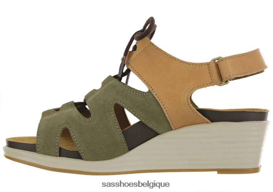 femmes polyvalent armoise SAS sandale compensée à lacets sedona VF6ZVJ436