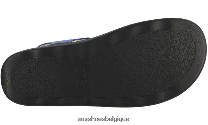 femmes polyvalent bleu SAS sandale à bride en T Marina VF6ZVJ137