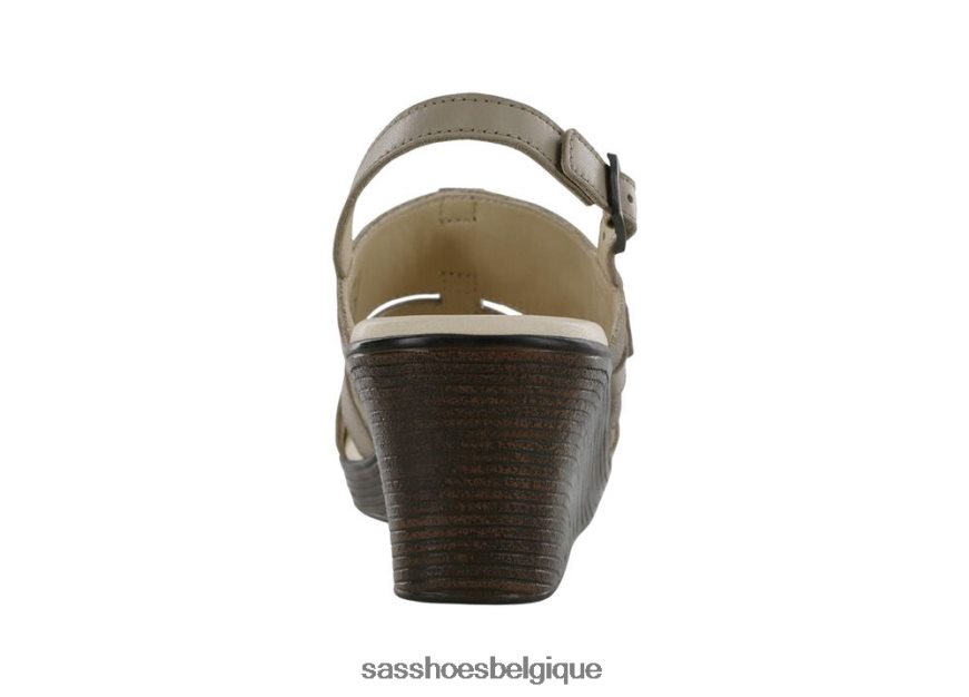 femmes polyvalent brouillard/taupe SAS sandale compensée à bride en T layla VF6ZVJ161