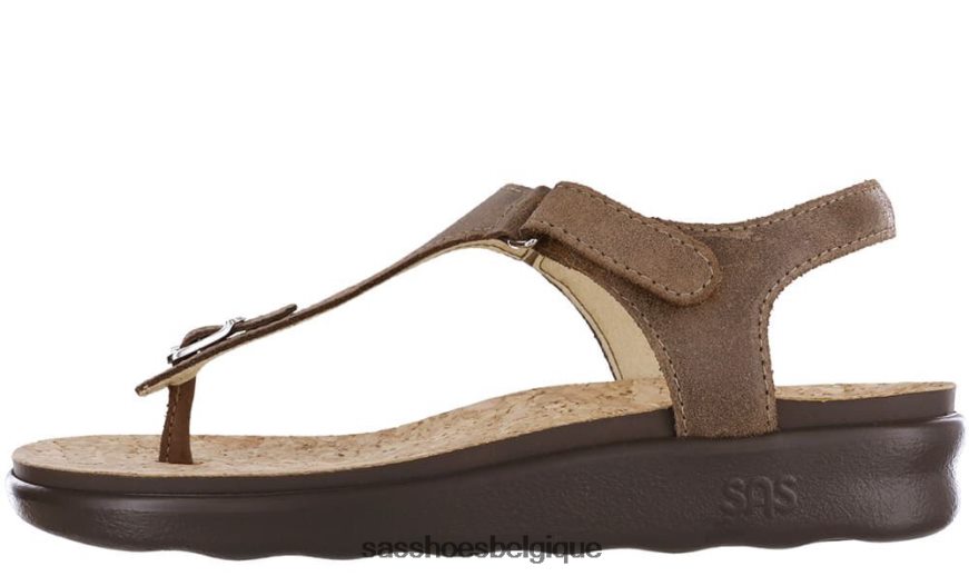 femmes polyvalent brun SAS sandale à bride en T Marina VF6ZVJ138