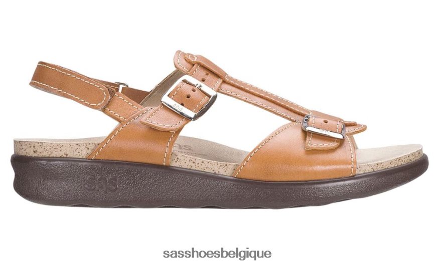 femmes polyvalent caramel SAS sandale captiva à bride en T VF6ZVJ151