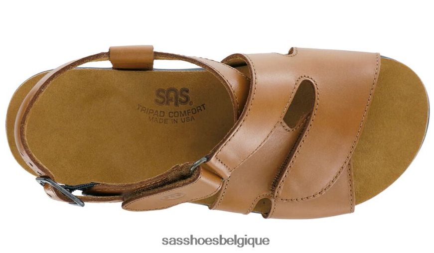 femmes polyvalent caramel SAS sandale huggy à bride croisée VF6ZVJ166