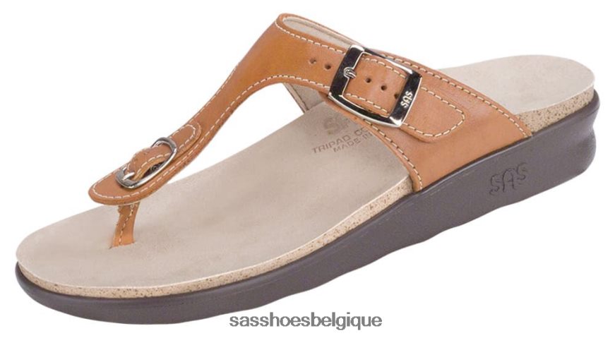 femmes polyvalent caramel SAS sandales à bride en T Sanibel VF6ZVJ34