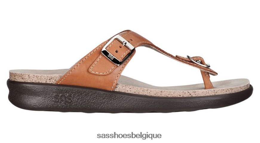 femmes polyvalent caramel SAS sandales à bride en T Sanibel VF6ZVJ34