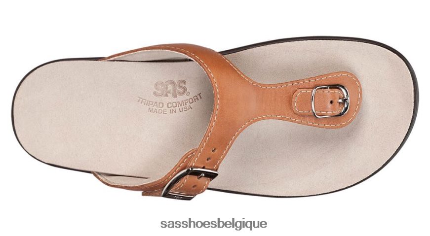 femmes polyvalent caramel SAS sandales à bride en T Sanibel VF6ZVJ34