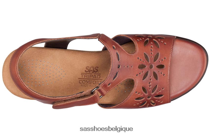 femmes polyvalent châtaigne SAS sandale à bride talon sunburst VF6ZVJ105