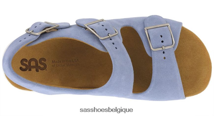 femmes polyvalent ciel port SAS sandale décontractée à bride au talon VF6ZVJ111