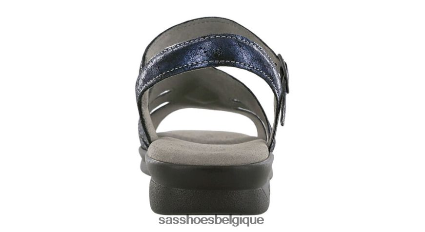 femmes polyvalent craquelé marine SAS sandale à bride quart de helena VF6ZVJ91