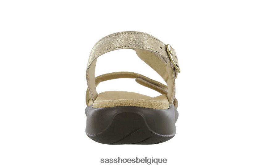 femmes polyvalent doré SAS sandale à bride talon nudu VF6ZVJ99