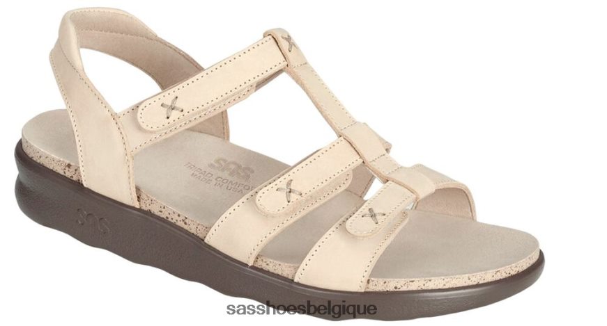 femmes polyvalent lin SAS sandale à bride en T sorrento VF6ZVJ154