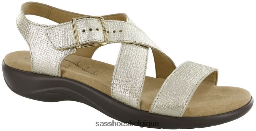 femmes polyvalent lin d'or SAS sandale laguna à brides croisées VF6ZVJ170