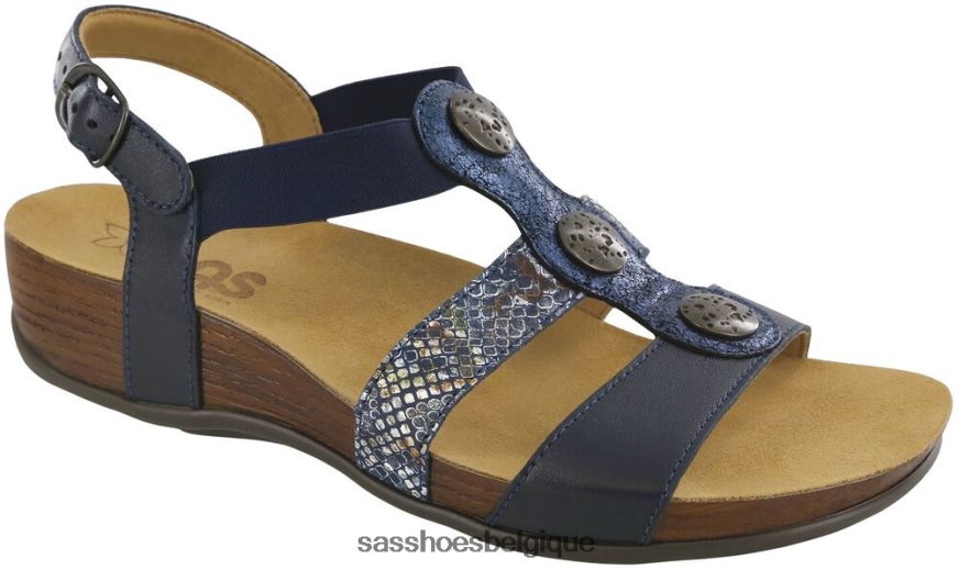 femmes polyvalent marine multi SAS sandale à bride en T Clover VF6ZVJ159