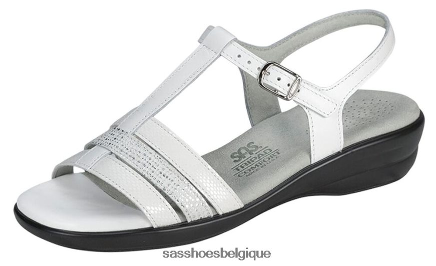 femmes polyvalent multicolore blanc SAS sandale capri à bride en T VF6ZVJ146