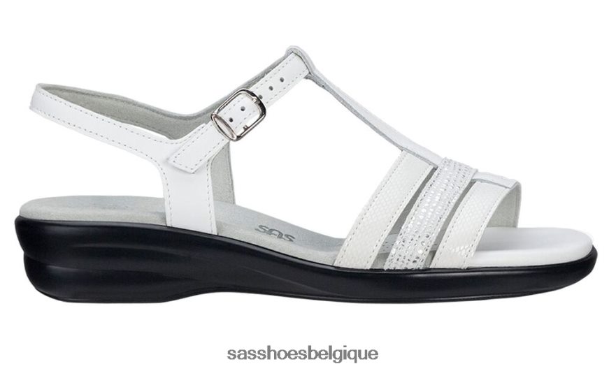 femmes polyvalent multicolore blanc SAS sandale capri à bride en T VF6ZVJ146