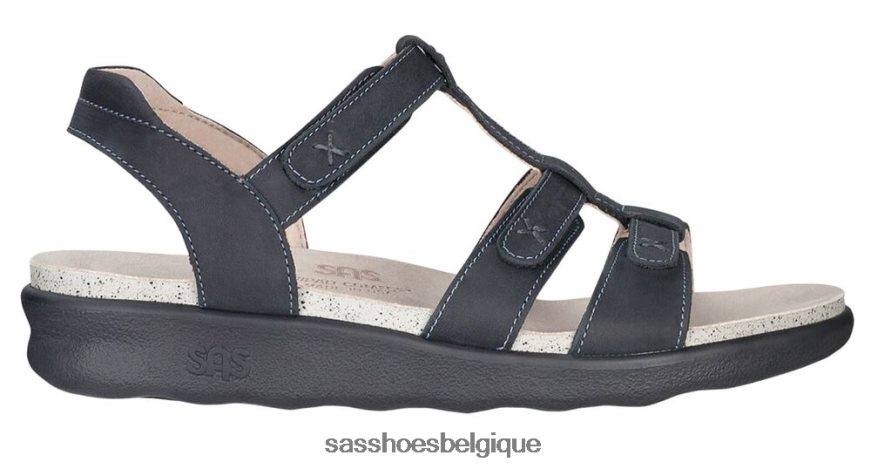 femmes polyvalent néron SAS sandale à bride en T sorrento VF6ZVJ153