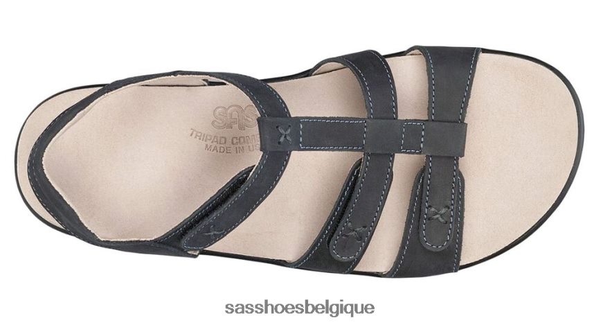 femmes polyvalent néron SAS sandale à bride en T sorrento VF6ZVJ153
