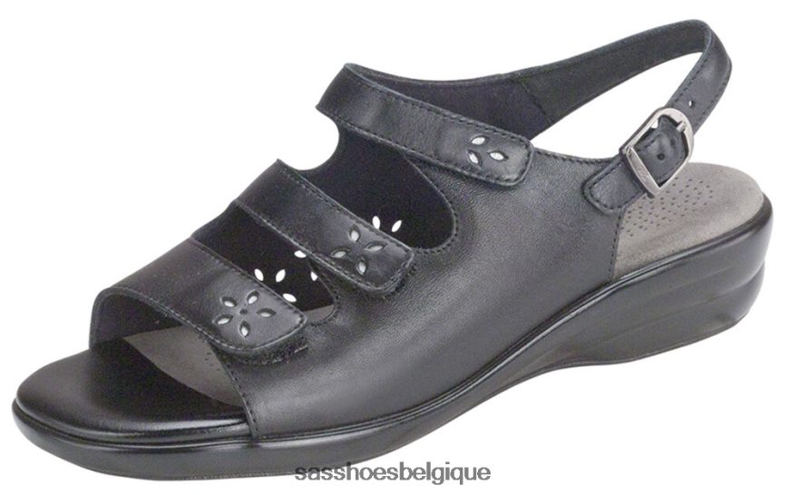 femmes polyvalent noir SAS sandale à bride arrière quatro VF6ZVJ130