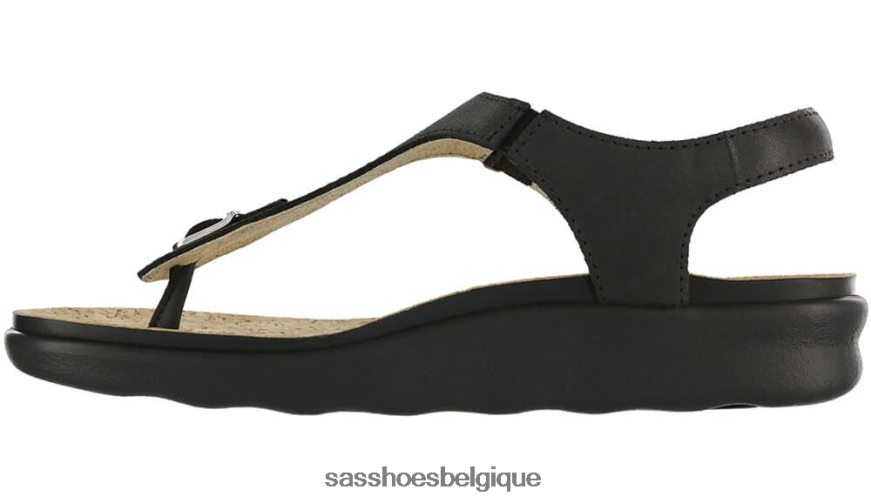 femmes polyvalent noir SAS sandale à bride en T Marina VF6ZVJ139