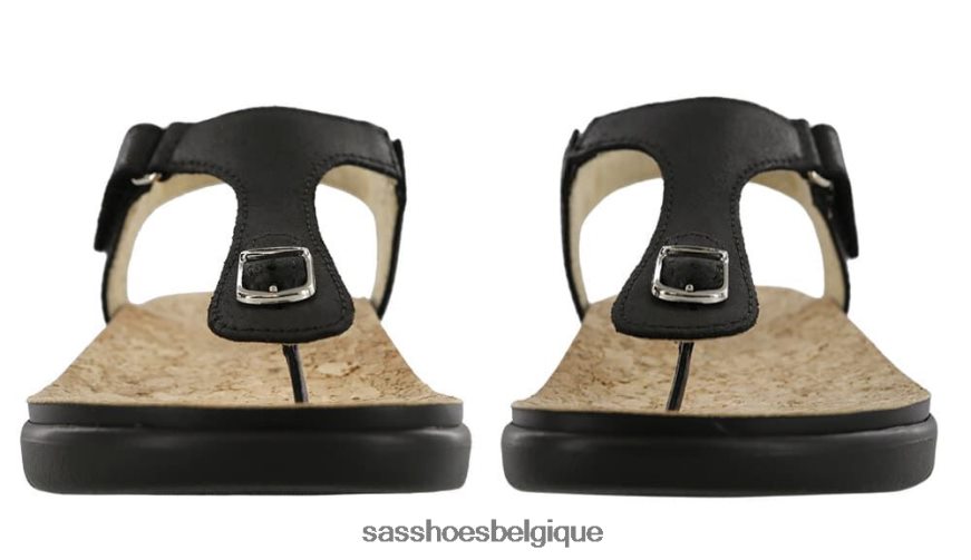 femmes polyvalent noir SAS sandale à bride en T Marina VF6ZVJ139