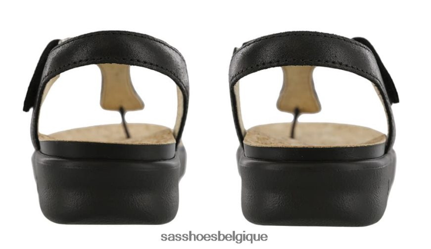 femmes polyvalent noir SAS sandale à bride en T Marina VF6ZVJ139