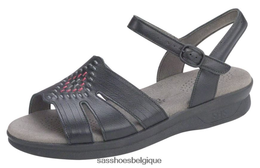 femmes polyvalent noir SAS sandale à bride quart de huarache VF6ZVJ65