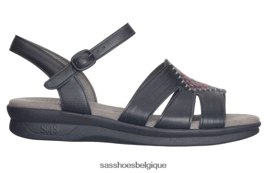 femmes polyvalent noir SAS sandale à bride quart de huarache VF6ZVJ65