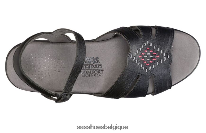 femmes polyvalent noir SAS sandale à bride quart de huarache VF6ZVJ65