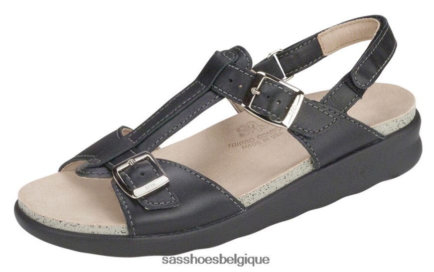 femmes polyvalent noir SAS sandale captiva à bride en T VF6ZVJ150