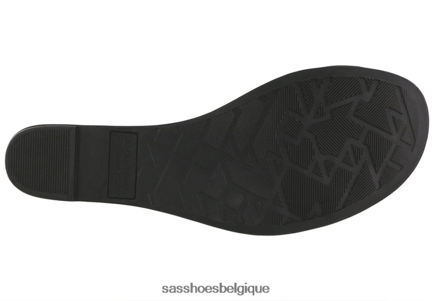 femmes polyvalent noir/brillant SAS sandale compensée à lacets sedona VF6ZVJ429