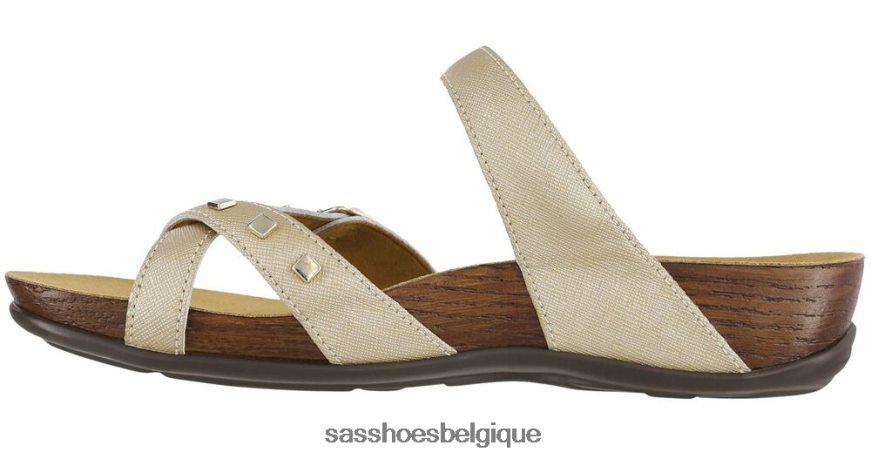 femmes polyvalent or métallique SAS sandale jett à boucle d\'orteil VF6ZVJ134