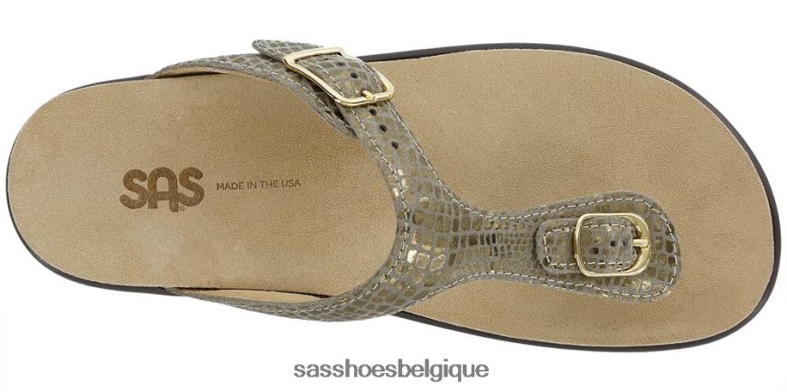 femmes polyvalent or olive SAS sandales à bride en T Sanibel VF6ZVJ35