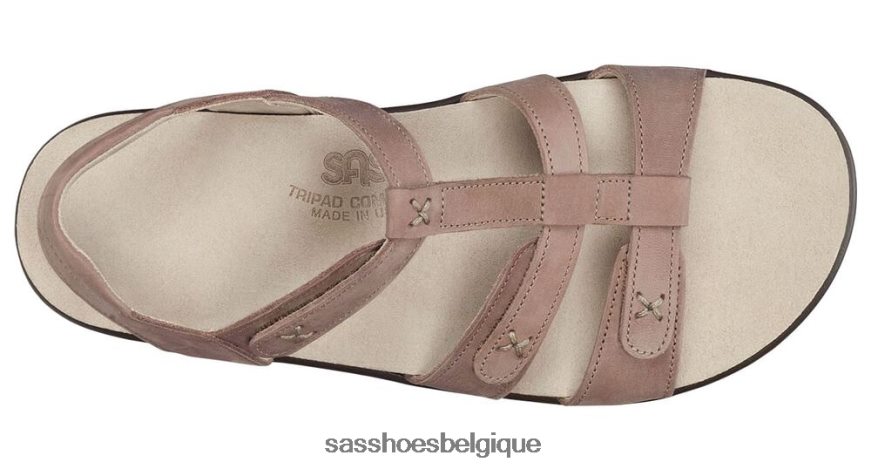 femmes polyvalent praliné SAS sandale à bride en T sorrento VF6ZVJ157