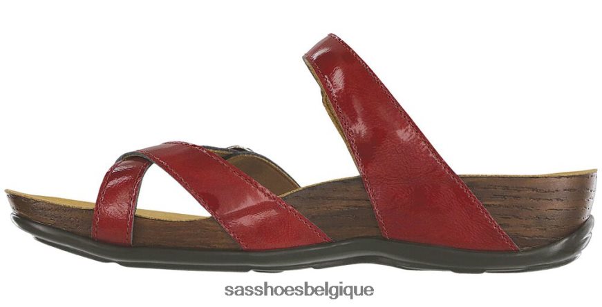 femmes polyvalent rouge à lèvres SAS sandale à glissière à boucle d\'orteil VF6ZVJ135