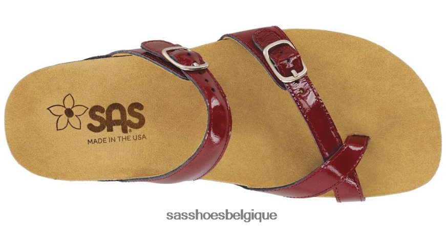 femmes polyvalent rouge à lèvres SAS sandale à glissière à boucle d\'orteil VF6ZVJ135