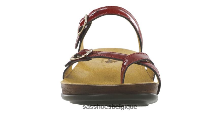 femmes polyvalent rouge à lèvres SAS sandale à glissière à boucle d\'orteil VF6ZVJ135