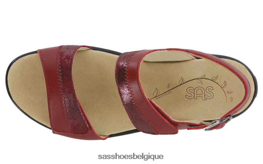 femmes polyvalent rubis/cabernet SAS sandale à bride talon nudu VF6ZVJ100