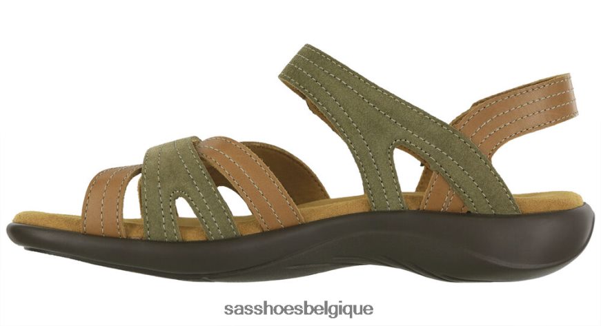 femmes polyvalent sauge du désert SAS sandale à bride talon pier VF6ZVJ59