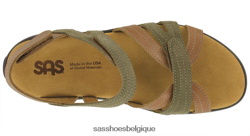 femmes polyvalent sauge du désert SAS sandale à bride talon pier VF6ZVJ59