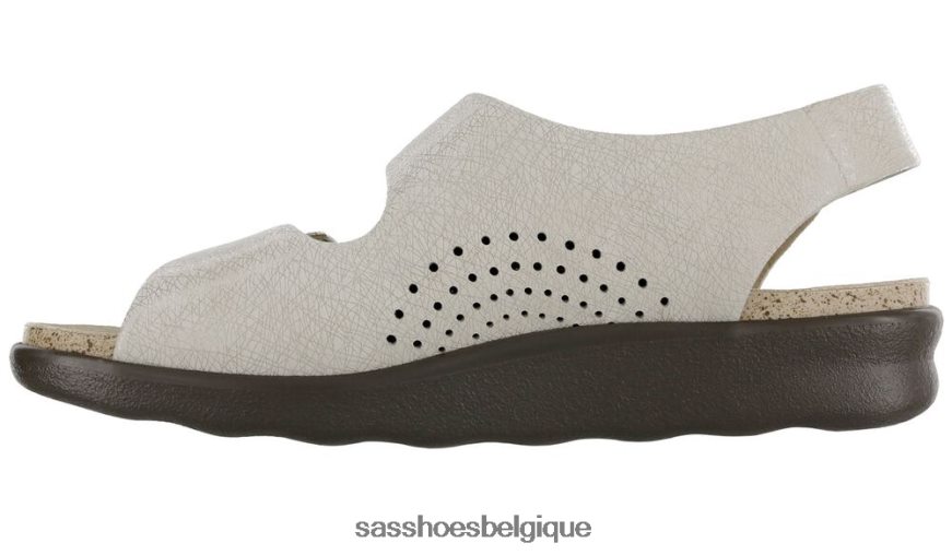 femmes polyvalent toile de lin SAS sandale décontractée à bride au talon VF6ZVJ109