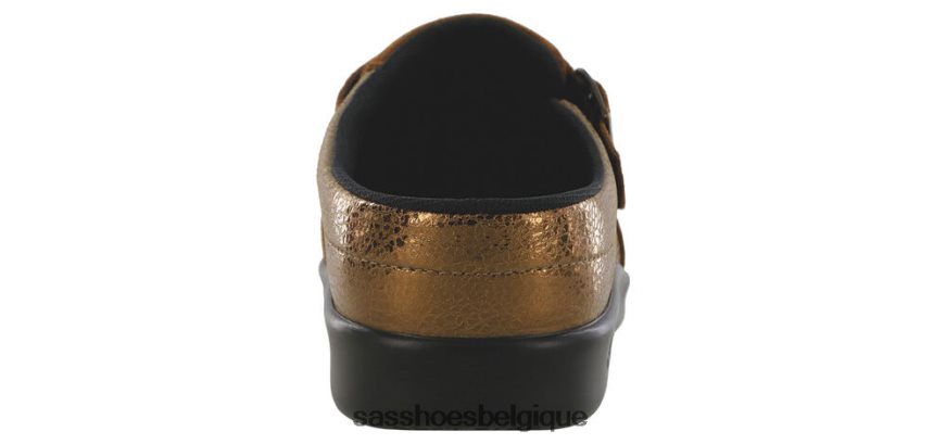 femmes polyvalent bronze turbiné SAS sabot glisser sur mocassins VF6ZVJ235