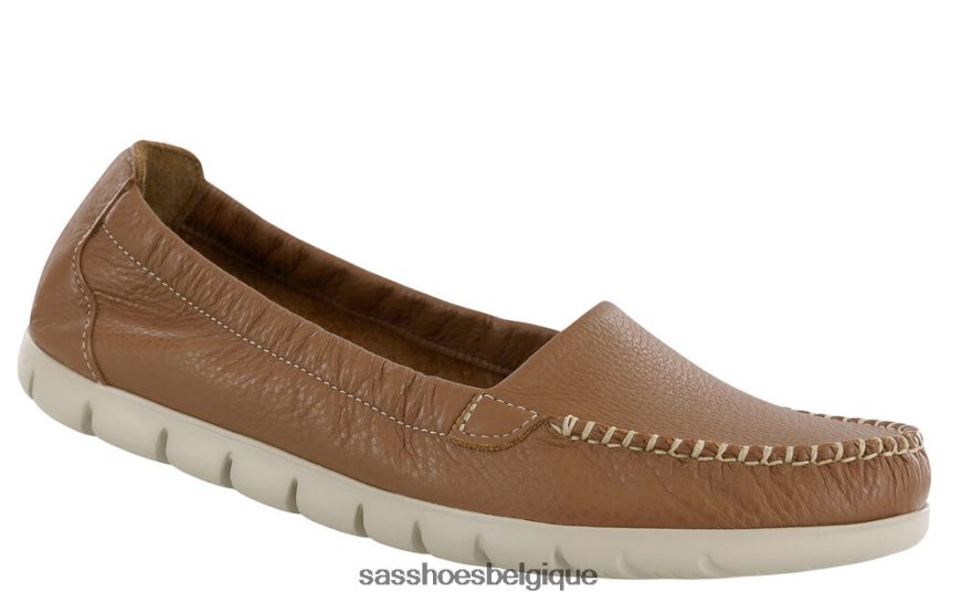 femmes polyvalent brun noix de pécan SAS mocassins à enfiler ensoleillés VF6ZVJ234