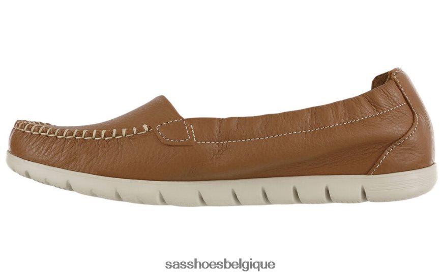 femmes polyvalent brun noix de pécan SAS mocassins à enfiler ensoleillés VF6ZVJ234