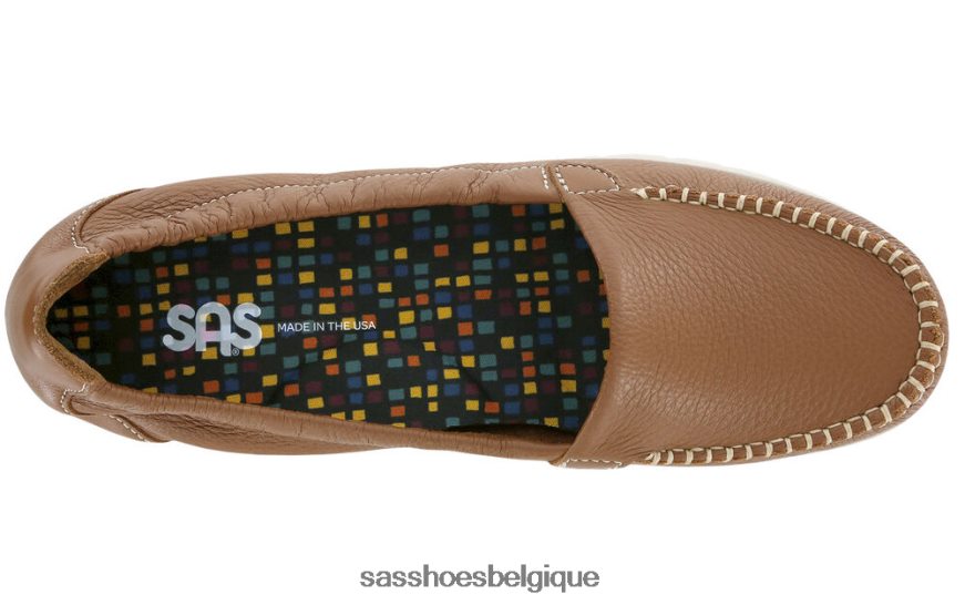 femmes polyvalent brun noix de pécan SAS mocassins à enfiler ensoleillés VF6ZVJ234
