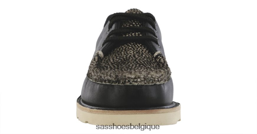 femmes polyvalent chital noir SAS mocassins à lacets take control VF6ZVJ433