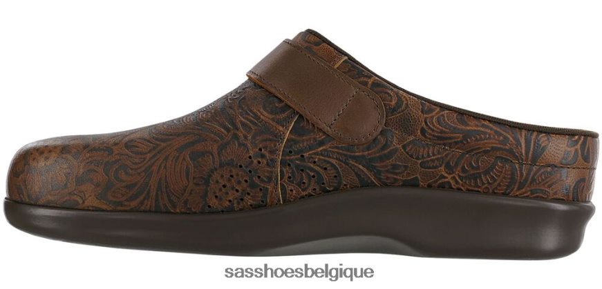 femmes polyvalent cow-boy floral SAS sabot glisser sur mocassins VF6ZVJ237
