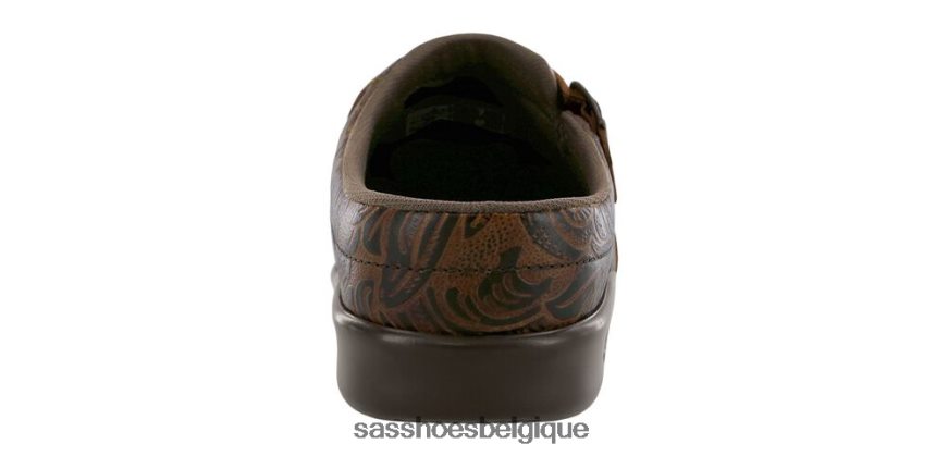 femmes polyvalent cow-boy floral SAS sabot glisser sur mocassins VF6ZVJ237